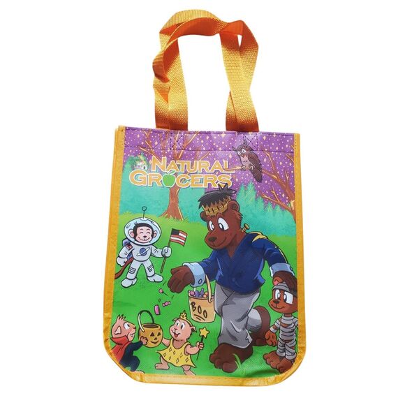 Natural Grocers Bag Reusable Shopping Tote Limited Edition Halloween Fall 8”x10” - Picture 5 of 6